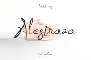 Alestraza: A Classy Handwritten Font for Editorial Design