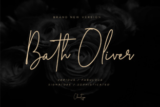 Bath Oliver: A Sophisticated Script Font for Editorial Design