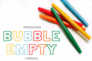 Bubble Empty: A Bold Display Font for Modern Web Design