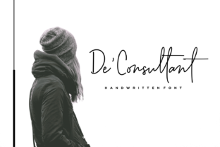 De Consultant: A Modern Script Font for Handmade Brands