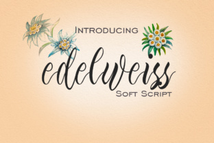 Edelweiss: A Floral Script Font for Editorial Design