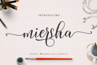 Miersha: A Modern Script Typeface for Web Design