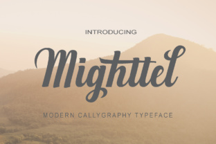 Mighttel: The Handwritten Font for Crafters