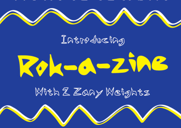 Rok-a-zine: A Gritty Handwritten Typeface for Editorial Design