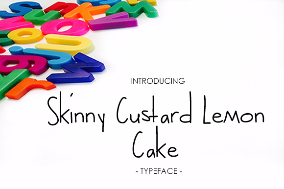 Skinny Custard Lemon Cake: A Casual Typeface for Social Campaigns