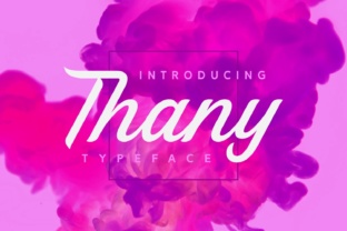 Thany Font: A Painterly Typeface for Modern Web Design