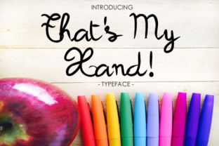 That s My Hand: A Charming Script Font for Makers