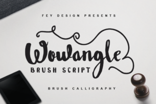Wowangle: A Swashy Script Font for Editorial Impact